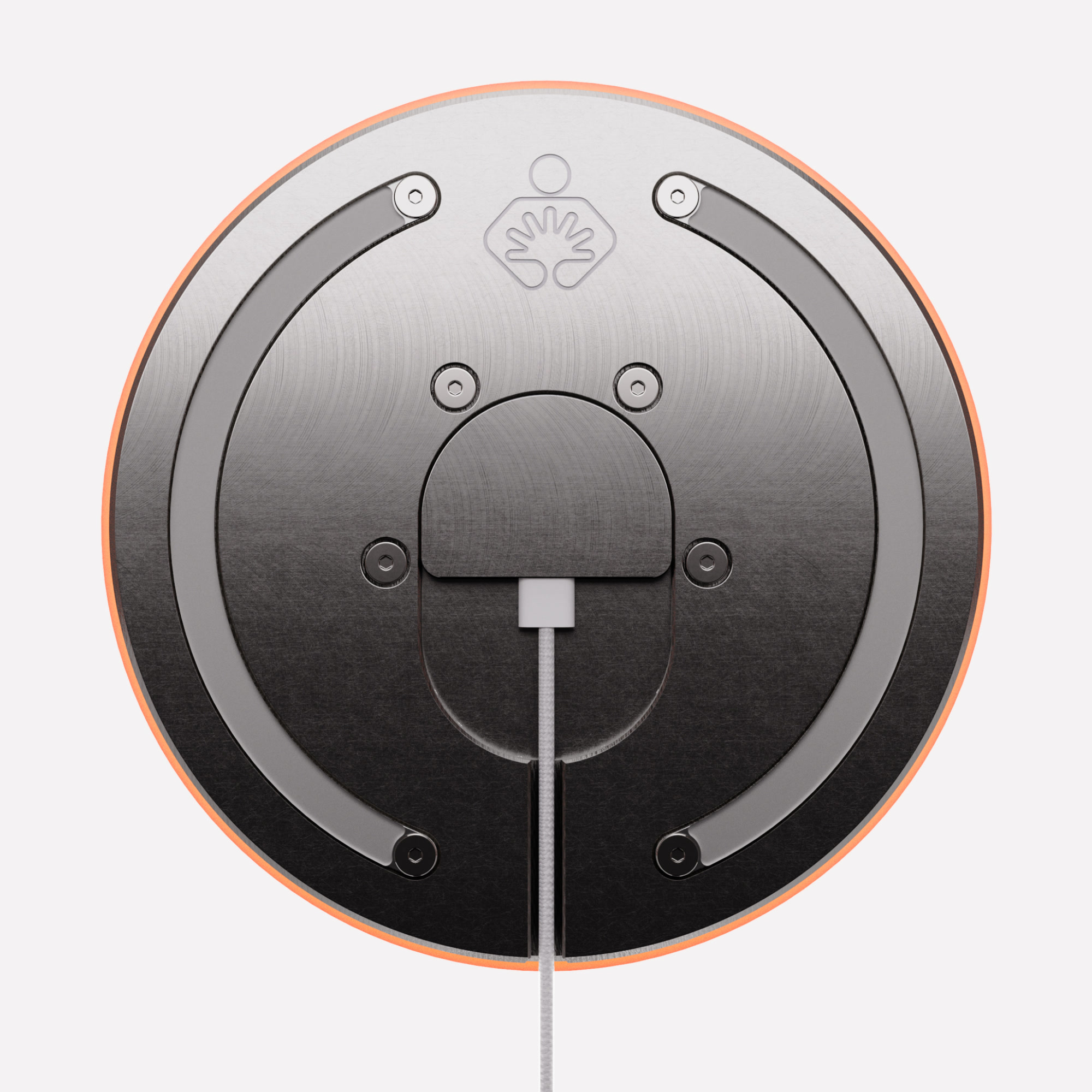 The bottom of EP01, showcasing the screws, feet, and USB-C connection.